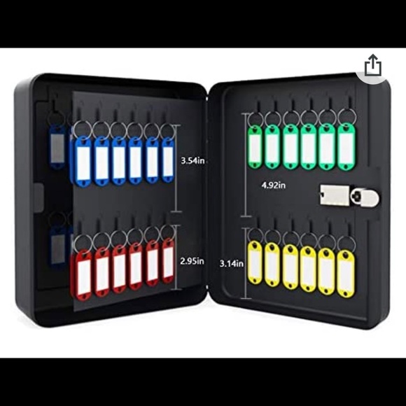 Key Cabinet Steel Security Lock Box - Picture 3 of 10